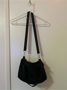 black ceneda mini duffle bag